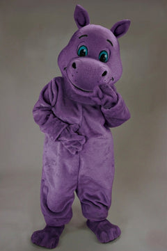 Hippopotamus Mascot - Short fur / Purple mascot costume