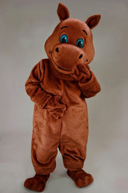 Hippopotamus Mascot - Short fur / Rust mascot costume