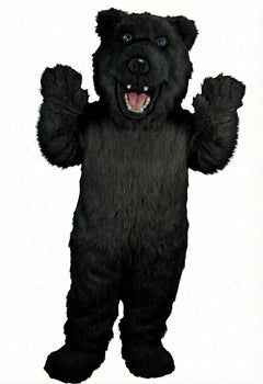 Iggy Polar Bear Mascot - Long fur / Black mascot costume