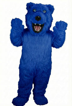 Iggy Polar Bear Mascot - Long fur / Royal Blue mascot costume