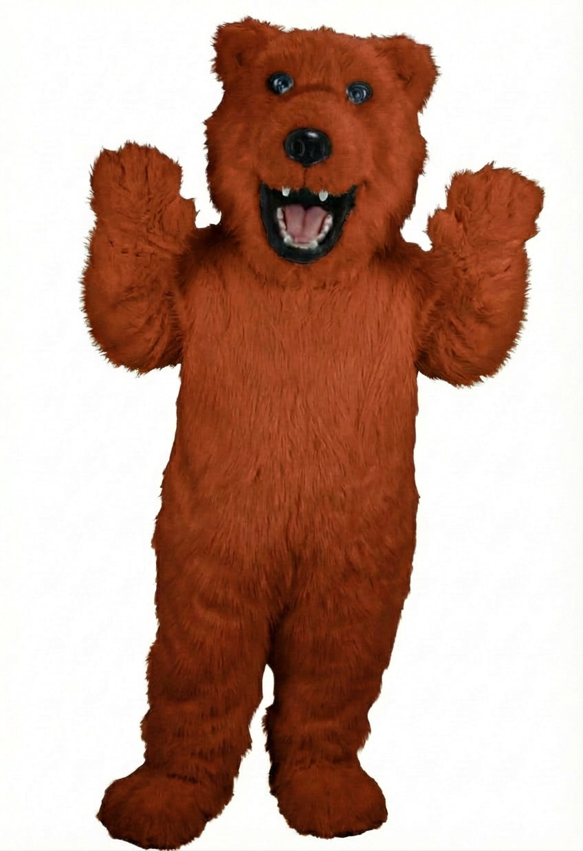 Iggy Polar Bear Mascot - Long fur / Rust mascot costume