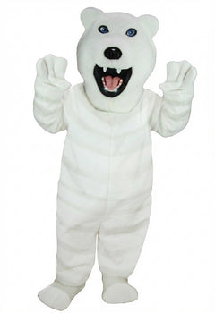Iggy Polar Bear Mascot - Short fur / Albino Tiger mascot costume