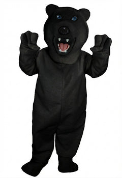 Iggy Polar Bear Mascot - Short fur / Black mascot costume