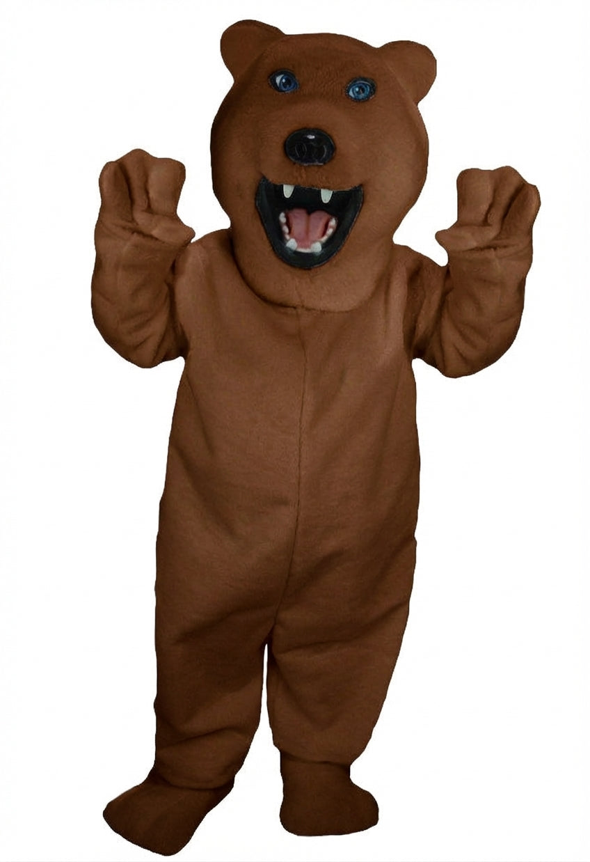 Iggy Polar Bear Mascot - Short fur / Chocolate Brown mascot costume