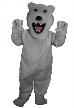 Iggy Polar Bear Mascot - Short fur / Grey mascot costume
