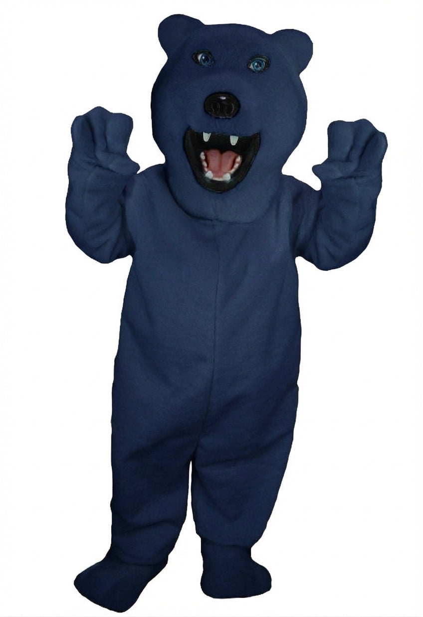 Iggy Polar Bear Mascot - Short fur / Navy Blue mascot costume