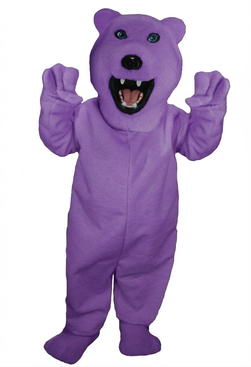 Iggy Polar Bear Mascot - Short fur / Purple mascot costume