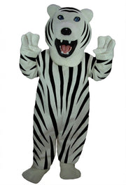 Iggy Polar Bear Mascot - Short fur / Zebra mascot costume