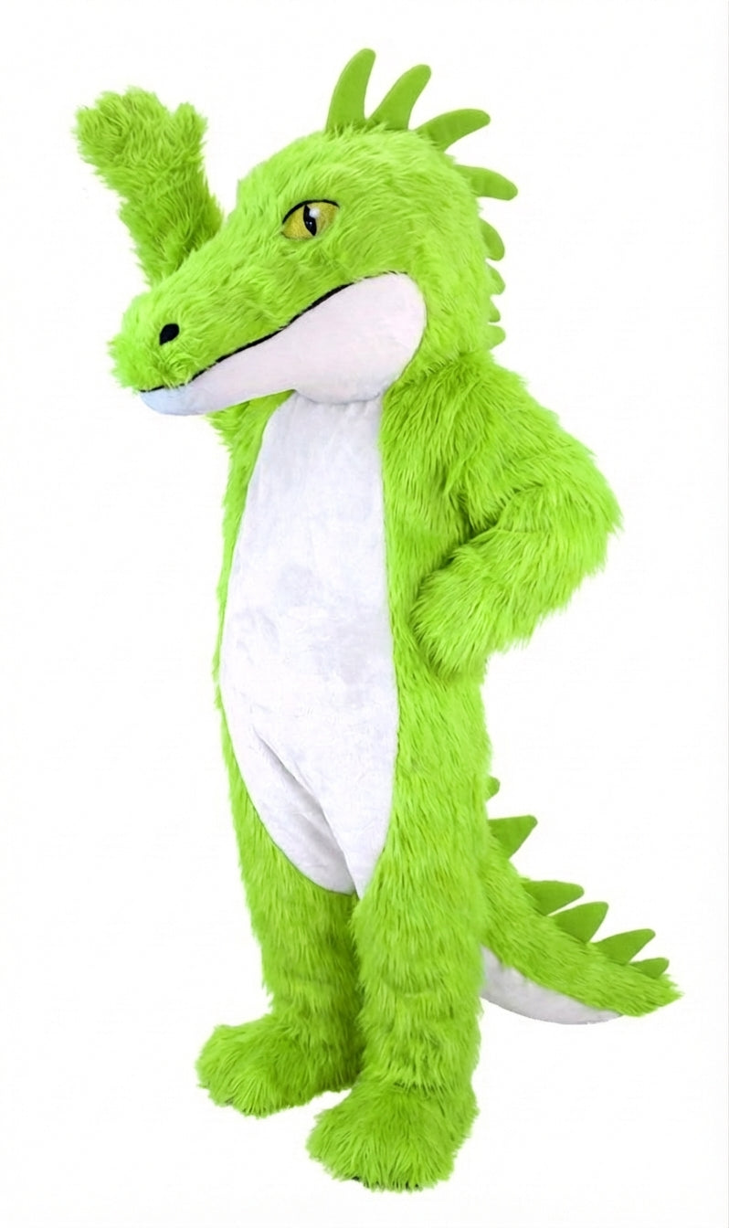 Iguana Mascot (Thermolite) - Long fur / Green mascot costume