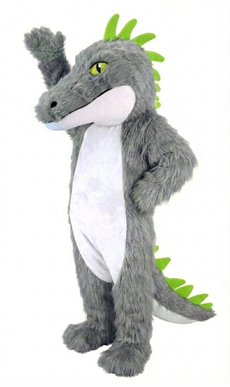 Iguana Mascot (Thermolite) - Long fur / Grey mascot costume