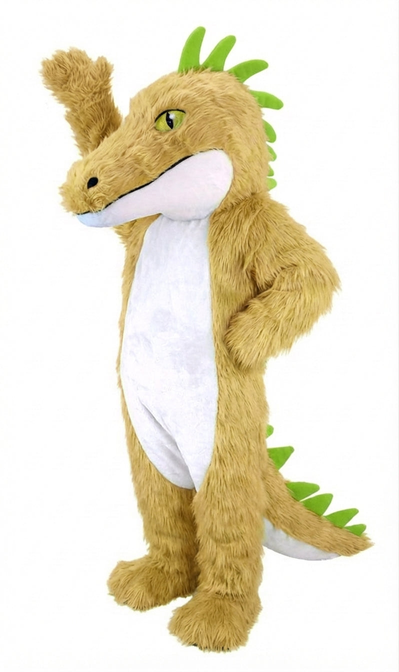 Iguana Mascot (Thermolite) - Long fur / Tan mascot costume
