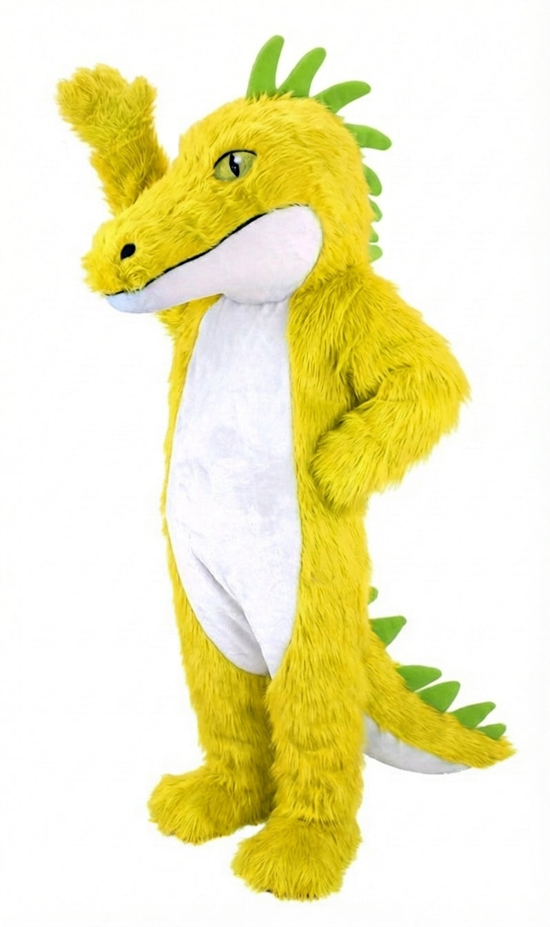Iguana Mascot (Thermolite) - Long fur / Yellow mascot costume