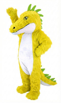Iguana Mascot (Thermolite) - Long fur / Yellow mascot costume