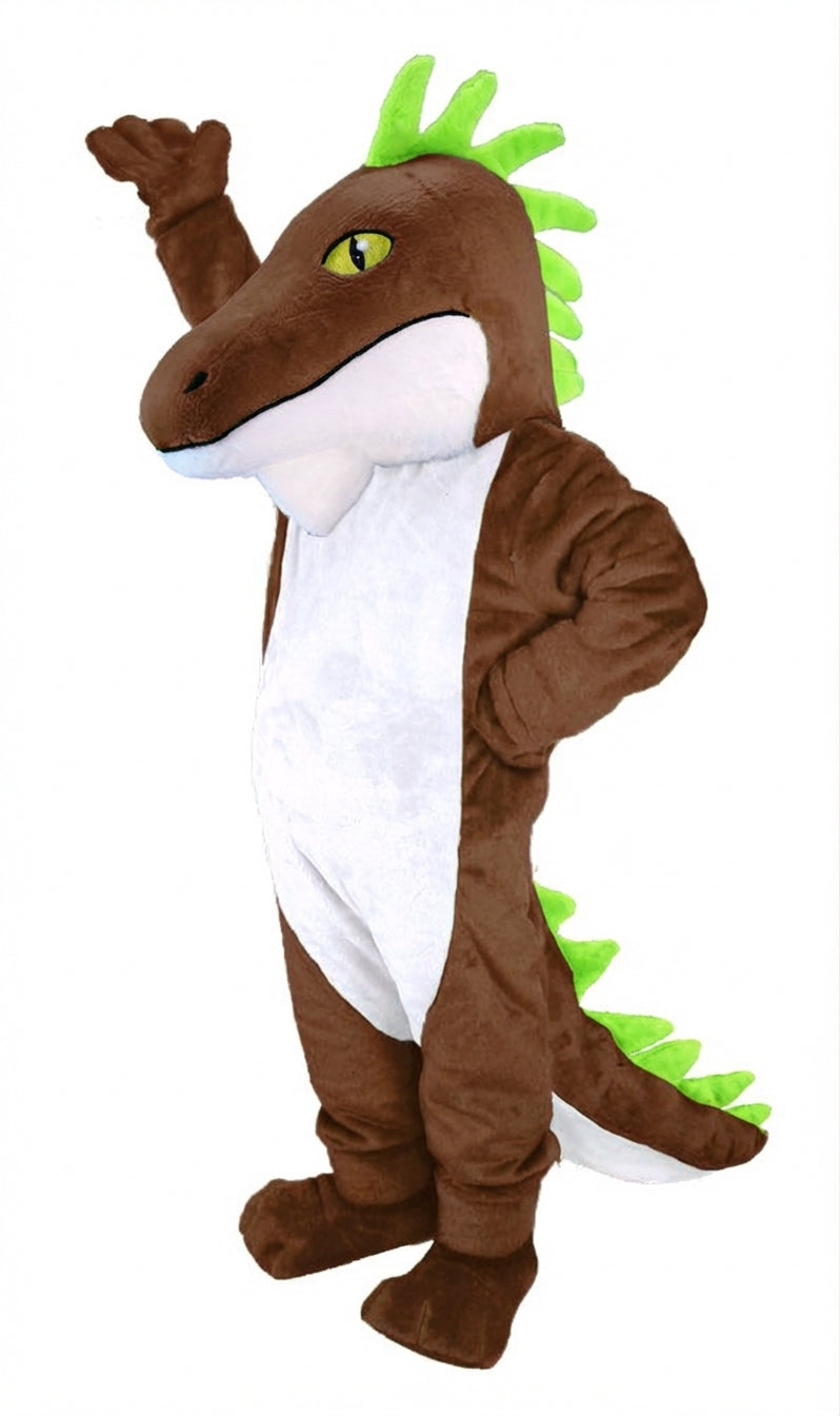 Iguana Mascot (Thermolite) - Short fur / Chocolate Brown mascot costume