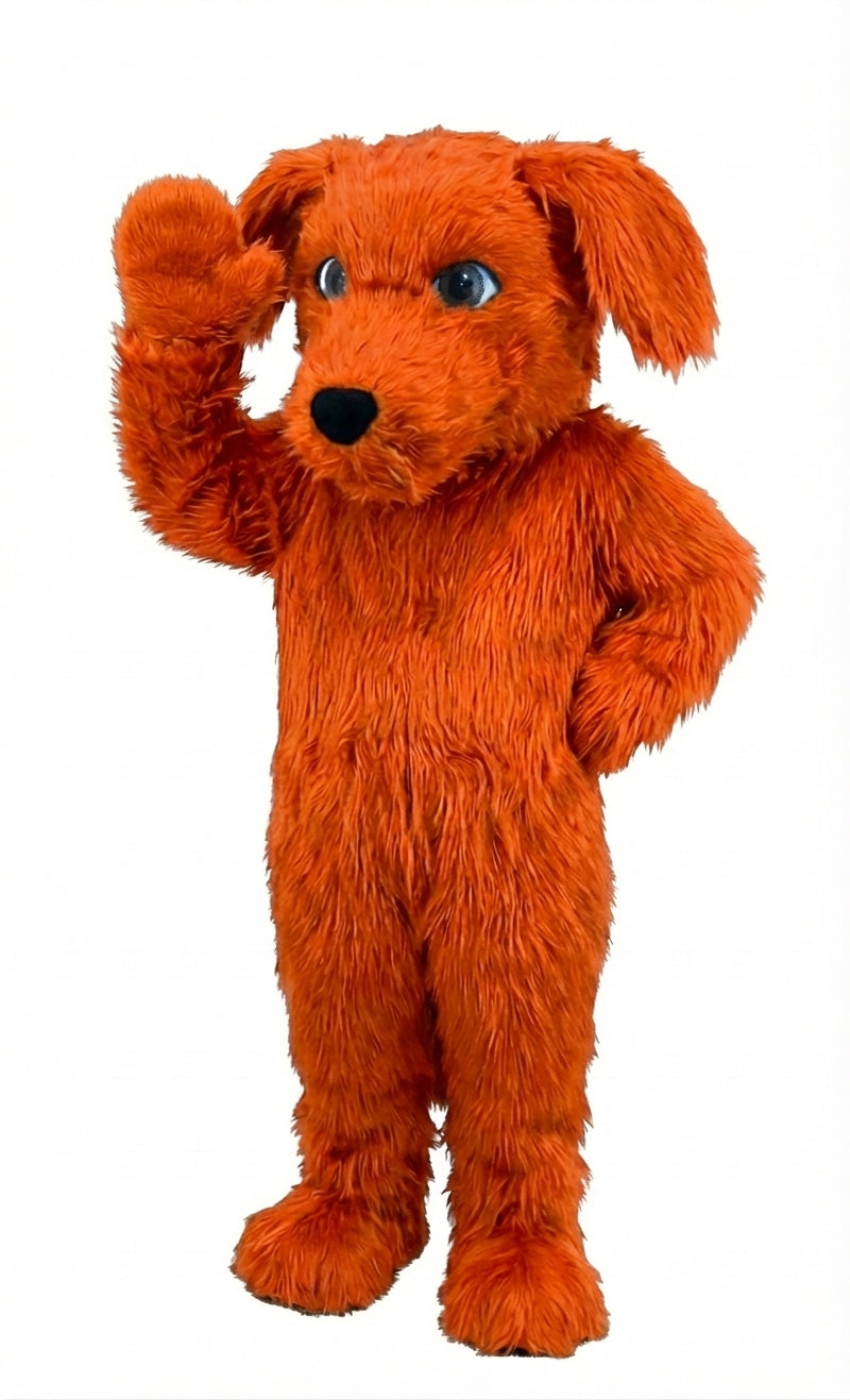 Irish Setter Dog Mascot (Thermolite) - Long fur / Bright Orange mascot costume