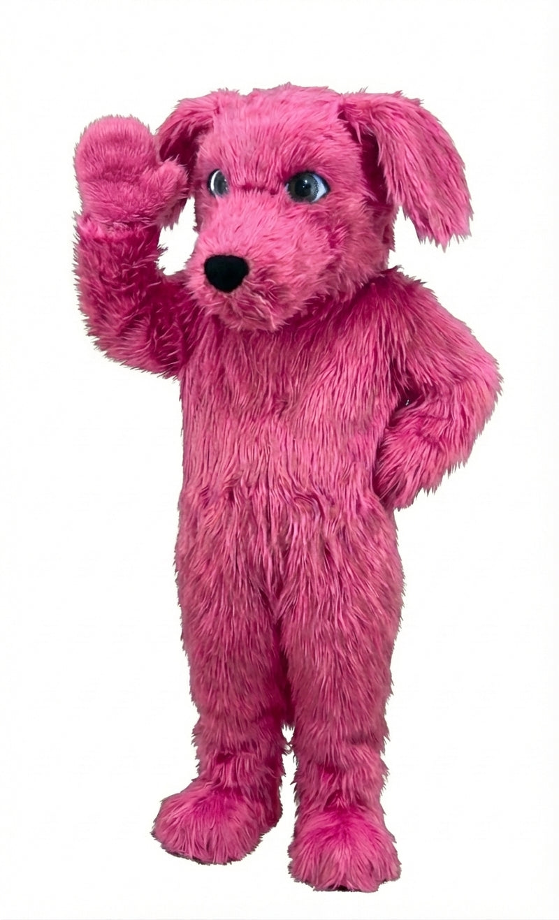 Irish Setter Dog Mascot (Thermolite) - Long fur / Bright Pink mascot costume