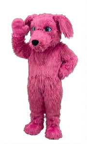 Irish Setter Dog Mascot (Thermolite) - Long fur / Bright Pink mascot costume