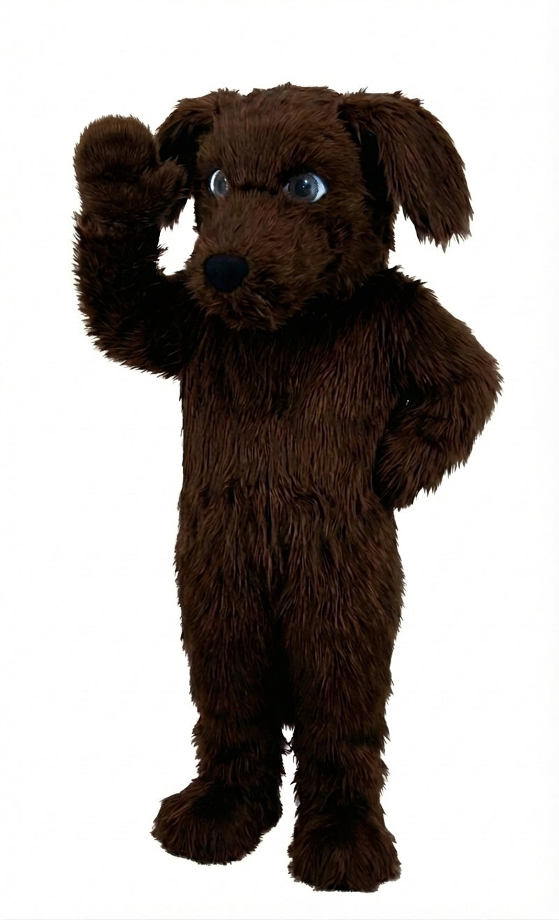 Irish Setter Dog Mascot (Thermolite) - Long fur / Dark Brown mascot costume