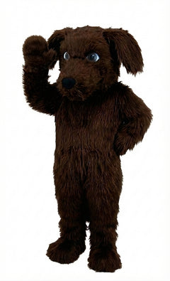 Irish Setter Dog Mascot (Thermolite) - Long fur / Dark Brown mascot costume