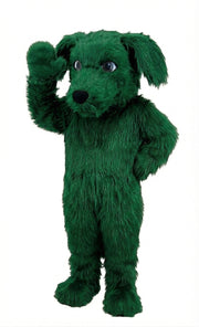 Irish Setter Dog Mascot (Thermolite) - Long fur / Green mascot costume