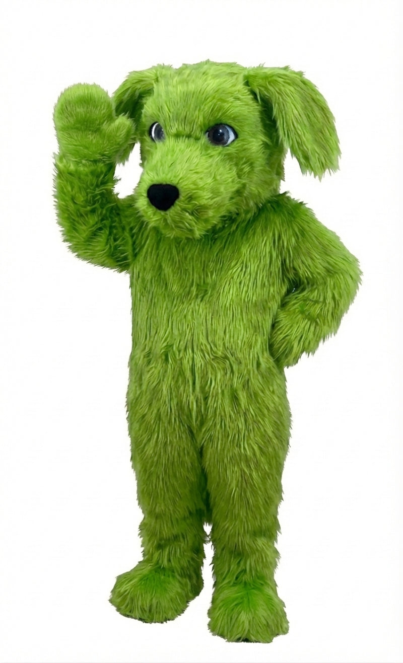 Irish Setter Dog Mascot (Thermolite) - Long fur / Lime mascot costume