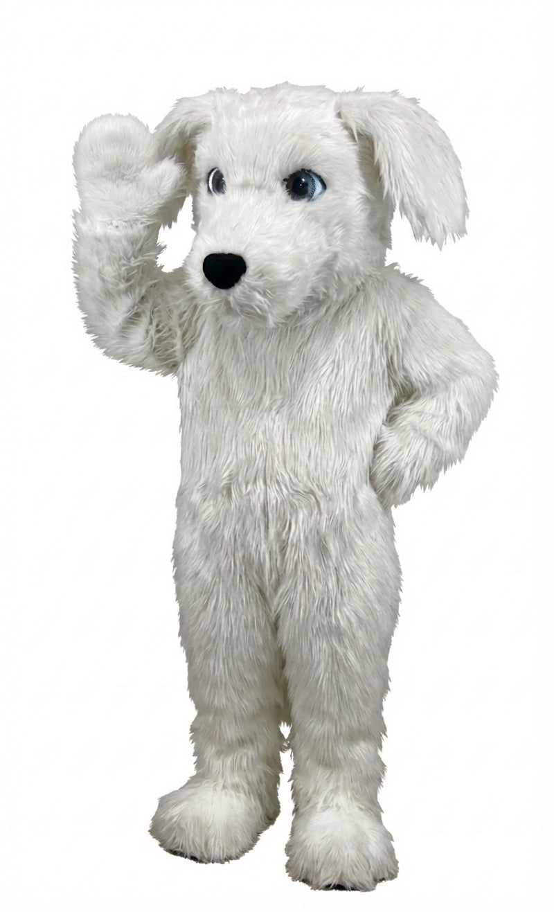 Irish Setter Dog Mascot (Thermolite) - Long fur / White mascot costume