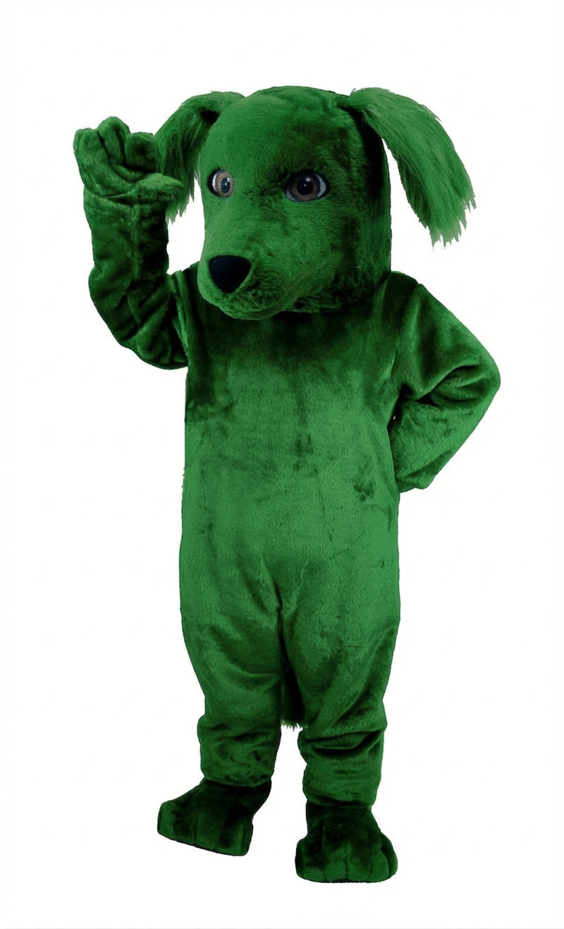 Irish Setter Dog Mascot (Thermolite) - Short fur / Green mascot costume