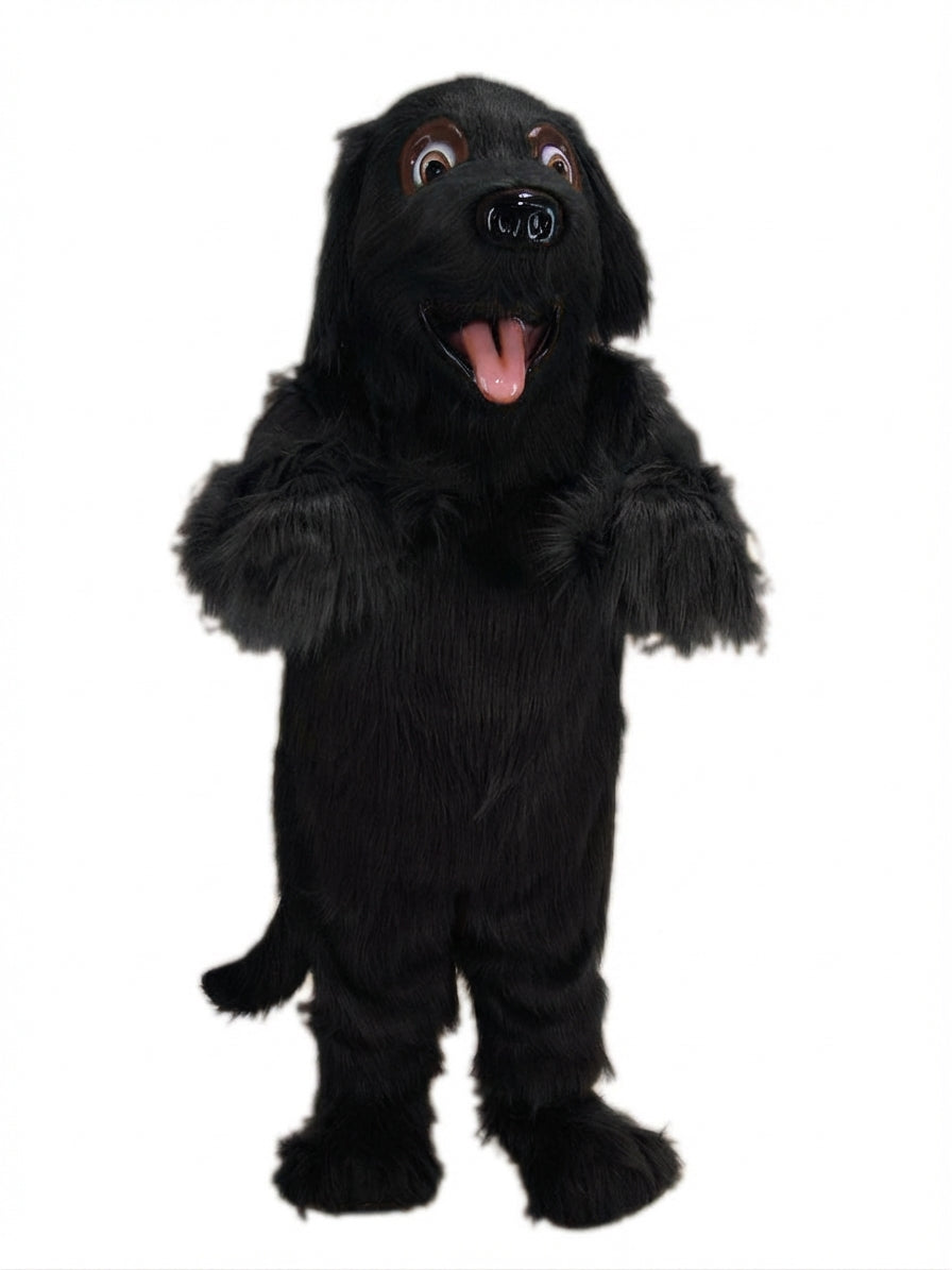 Irish Setter Mascot - Long fur / Black mascot costume