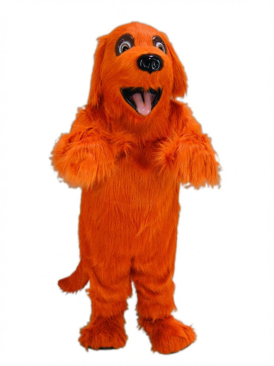 Irish Setter Mascot - Long fur / Bright Orange mascot costume
