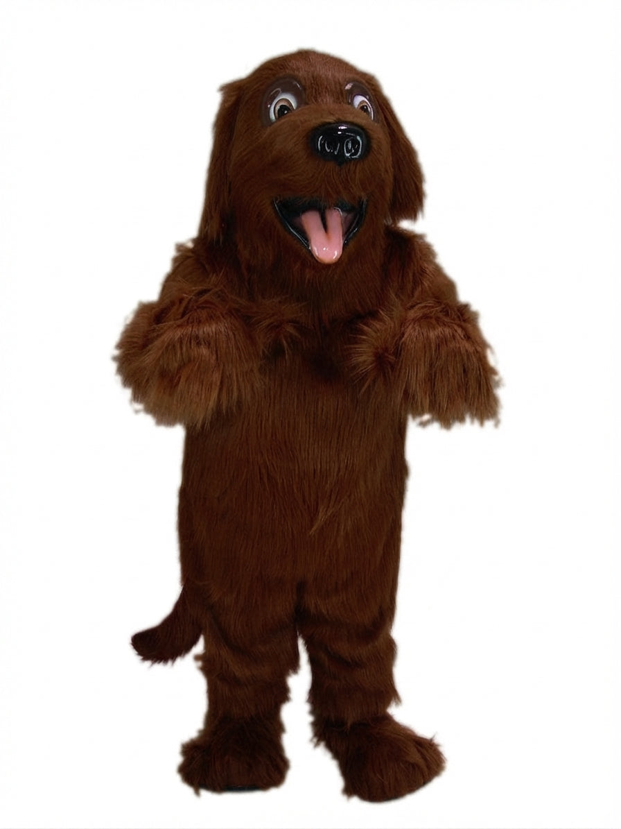 Irish Setter Mascot - Long fur / Dark Brown mascot costume