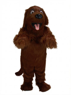Irish Setter Mascot - Long fur / Dark Brown mascot costume
