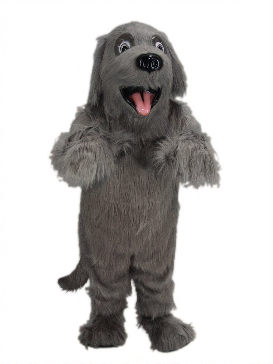Irish Setter Mascot - Long fur / Grey mascot costume