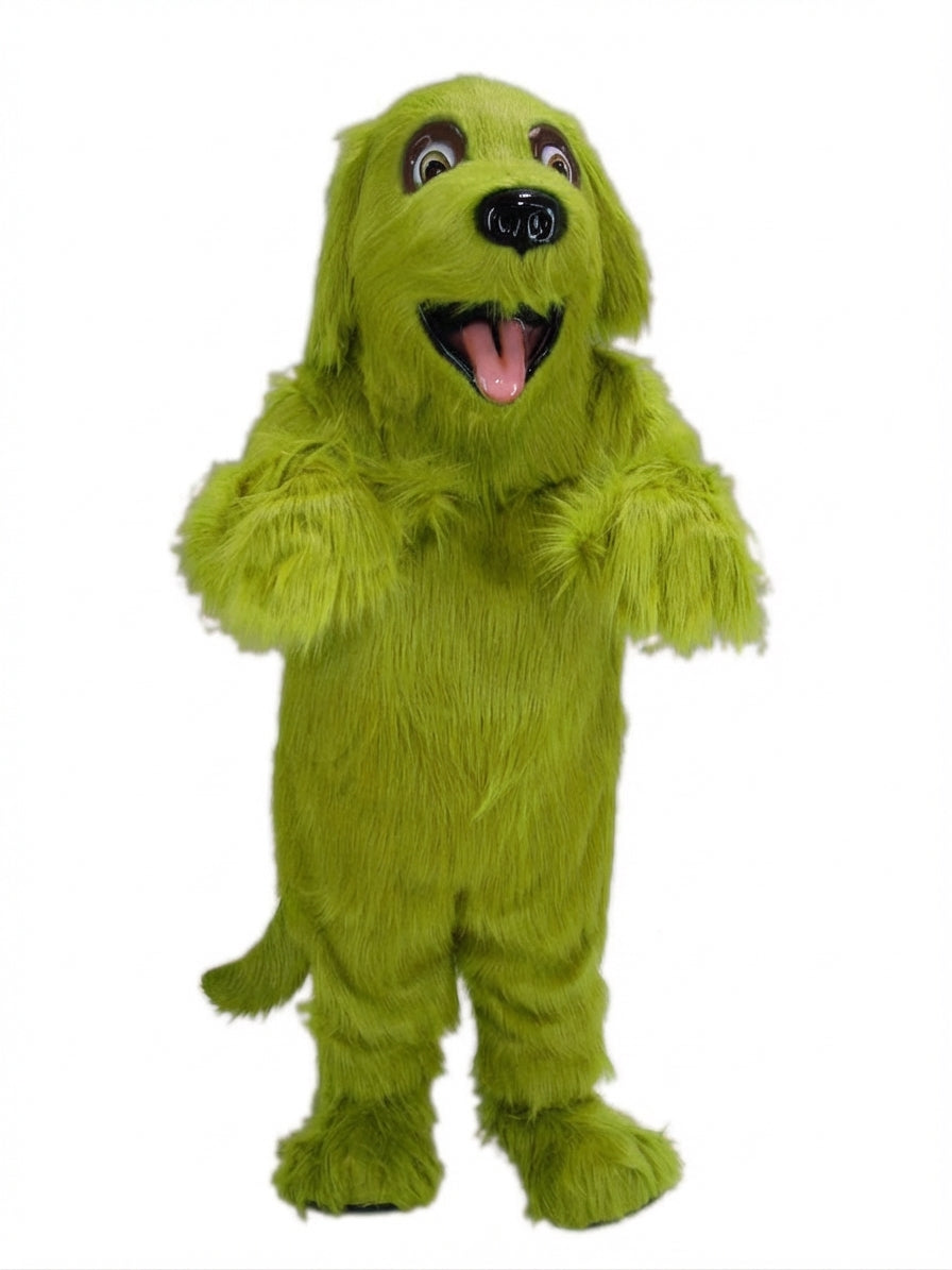 Irish Setter Mascot - Long fur / Lime mascot costume