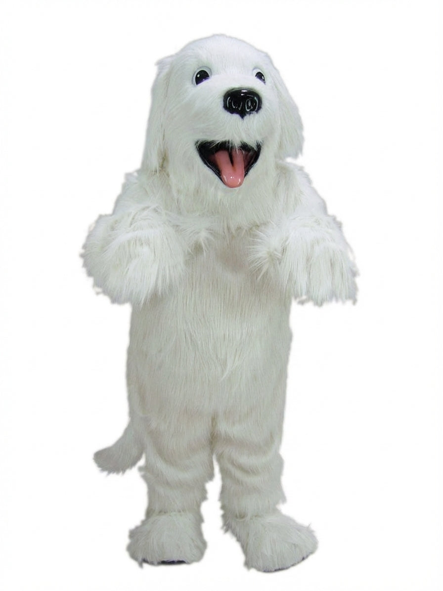 Irish Setter Mascot - Long fur / White mascot costume
