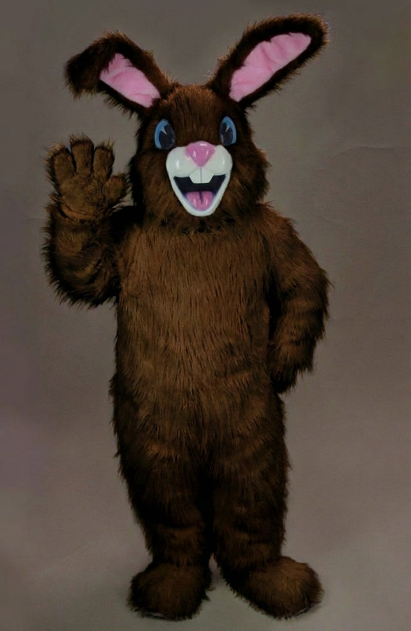 Jack Rabbit Mascot - Long fur / Dark Brown mascot costume