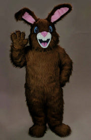 Jack Rabbit Mascot - Long fur / Dark Brown mascot costume