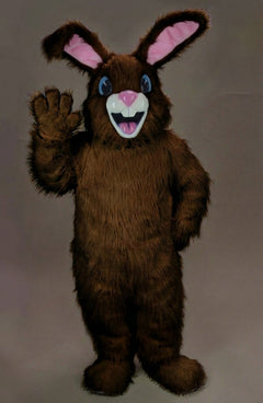 Jack Rabbit Mascot - Long fur / Dark Brown mascot costume