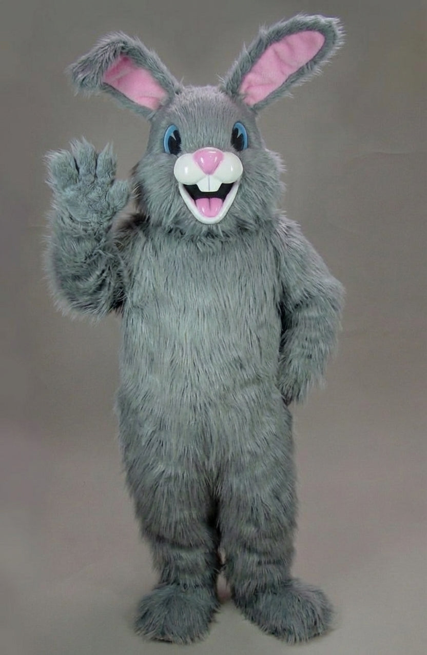 Jack Rabbit Mascot - Long fur / Grey mascot costume