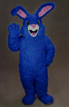 Jack Rabbit Mascot - Long fur / Royal Blue mascot costume