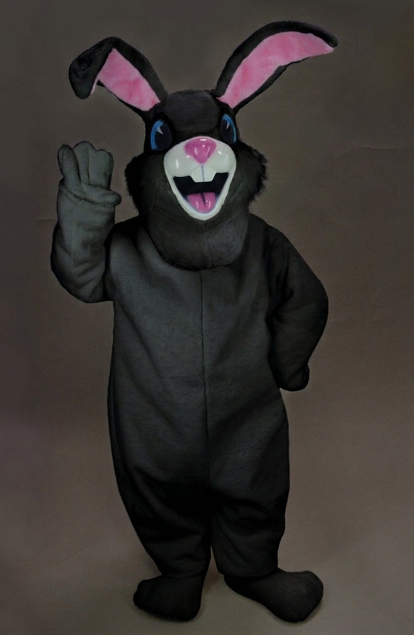 Jack Rabbit Mascot - Short fur / Black mascot costume