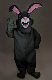 Jack Rabbit Mascot - Short fur / Black mascot costume