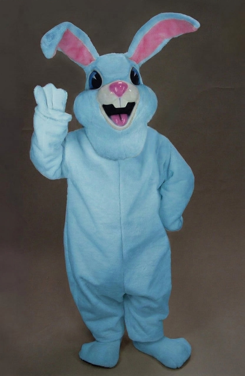 Jack Rabbit Mascot - Short fur / Light blue mascot costume