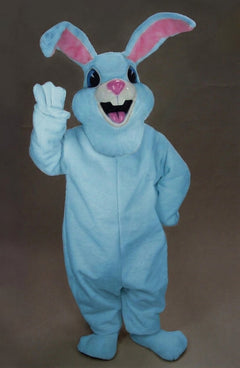 Jack Rabbit Mascot - Short fur / Light blue mascot costume