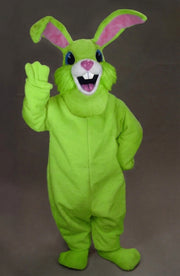 Jack Rabbit Mascot - Short fur / Lime mascot costume