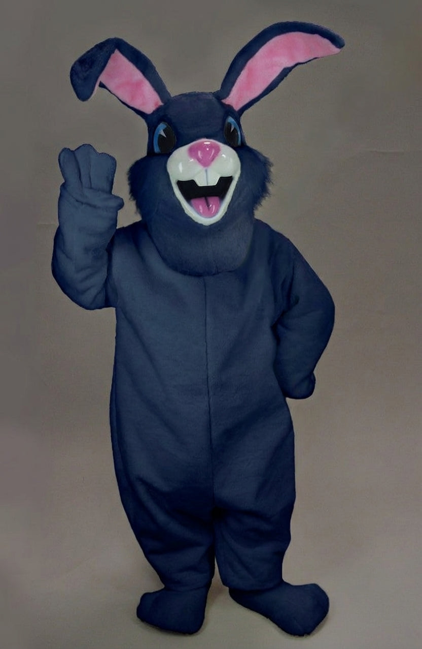 Jack Rabbit Mascot - Short fur / Navy Blue mascot costume