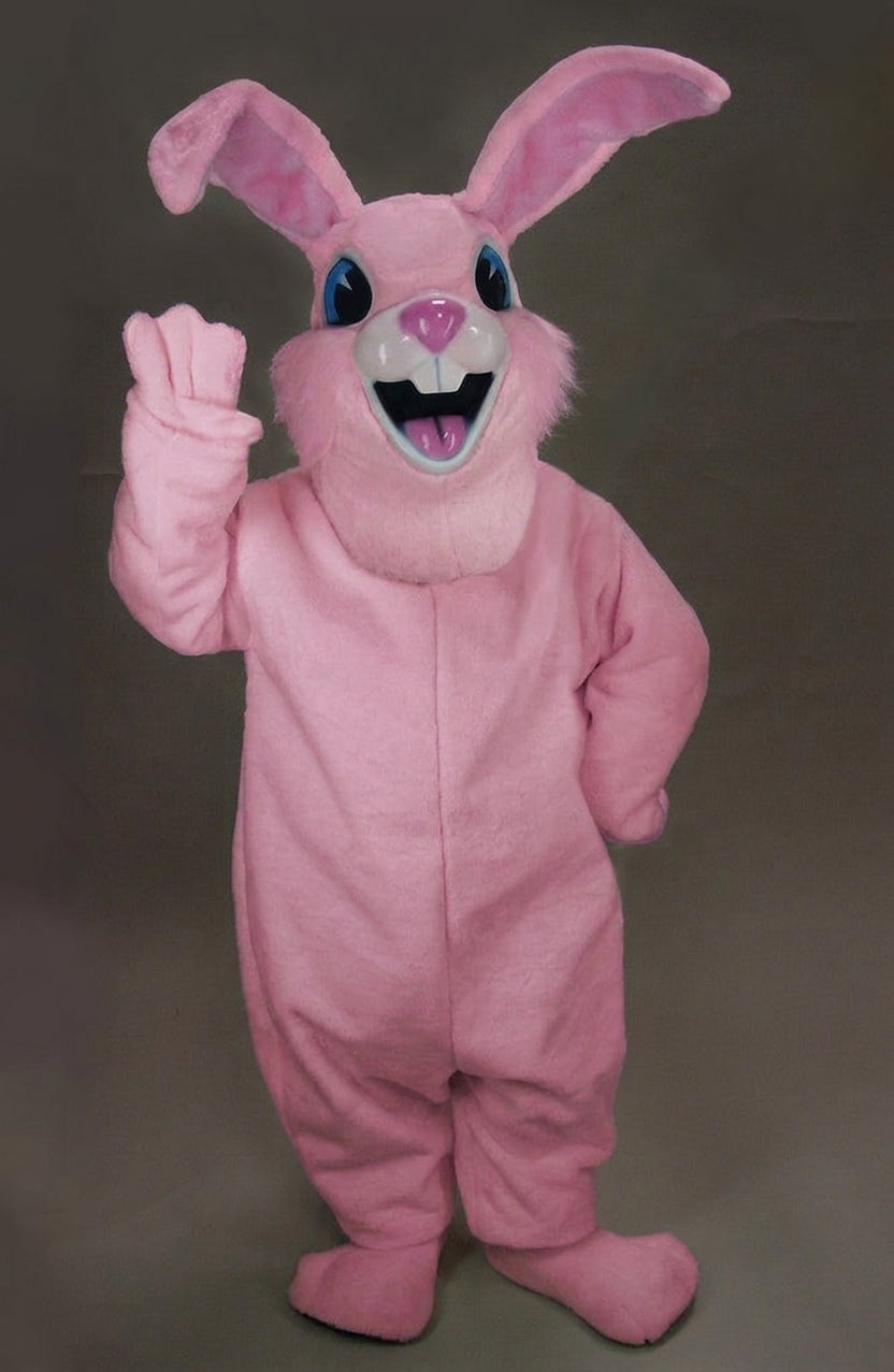 Jack Rabbit Mascot - Short fur / Pink mascot costume