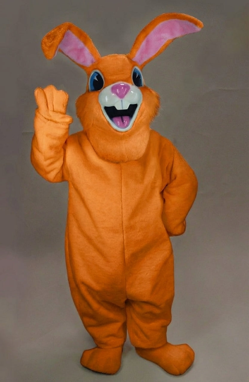 Jack Rabbit Mascot - Short fur / Tiger Orange mascot costume