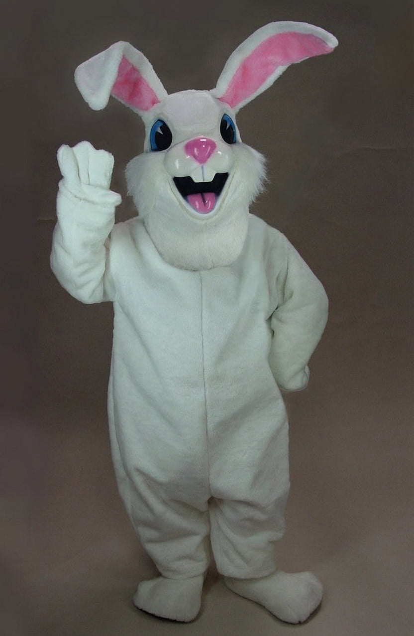 Jack Rabbit Mascot - Short fur / White mascot costume
