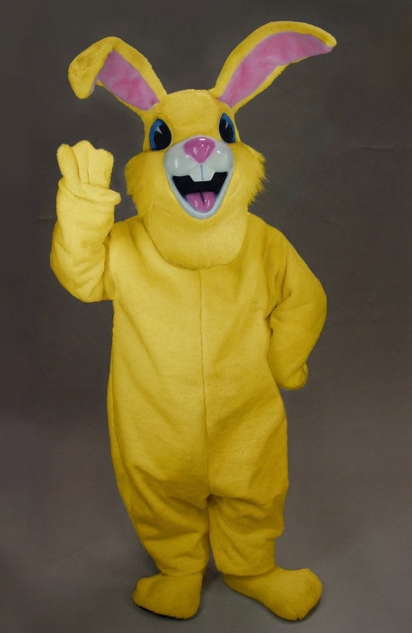 Jack Rabbit Mascot - Short fur / Yellow mascot costume