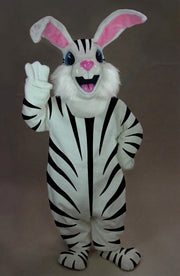 Jack Rabbit Mascot - Short fur / Zebra mascot costume